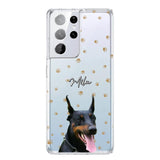 Personalized Upload Your Dog Photo Dog Lovers Silicon Phonecase 23MAR-DT23