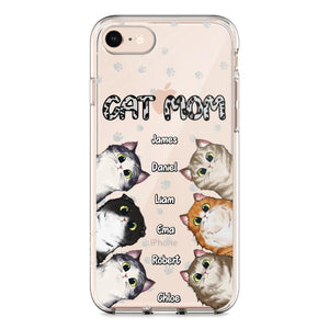 Personalized Cat Mom Paw Silicon Phonecase PNDT2303