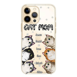 Personalized Cat Mom Paw Silicon Phonecase PNDT2303