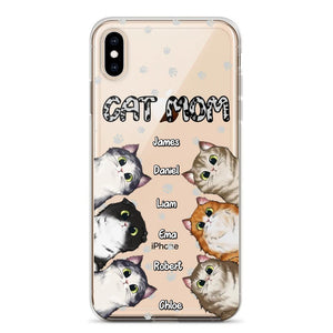 Personalized Cat Mom Paw Silicon Phonecase PNDT2303