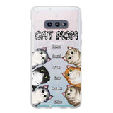 Personalized Cat Mom Paw Silicon Phonecase PNDT2303