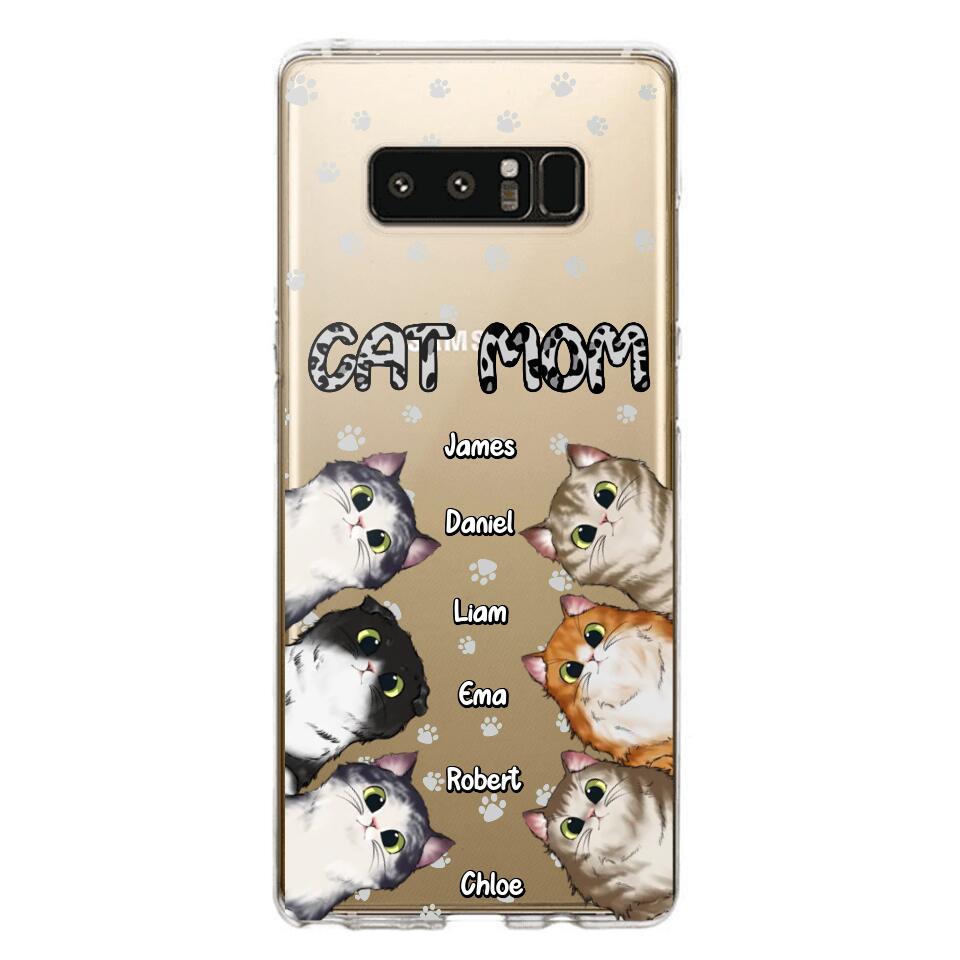 Personalized Cat Mom Paw Silicon Phonecase PNDT2303