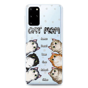 Personalized Cat Mom Paw Silicon Phonecase PNDT2303