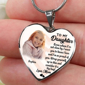 Personalized Upload Your Daughter Photo Love Gifts From Mom To My Daughter Necklace Printed PNDT2703