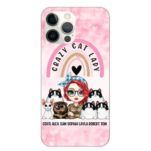 Personalized Life Is Better With Cats Crazy Cat Lady Phonecase Printed PNHQ2703