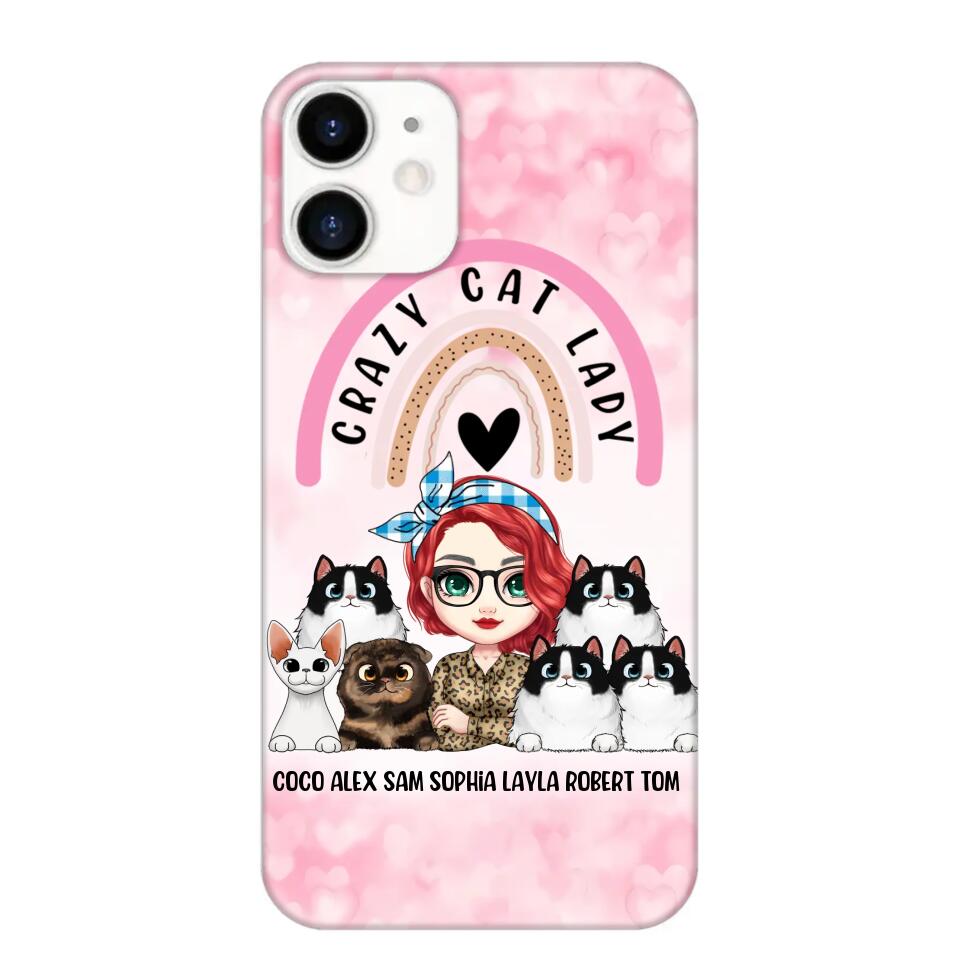 Personalized Life Is Better With Cats Crazy Cat Lady Phonecase Printed PNHQ2703