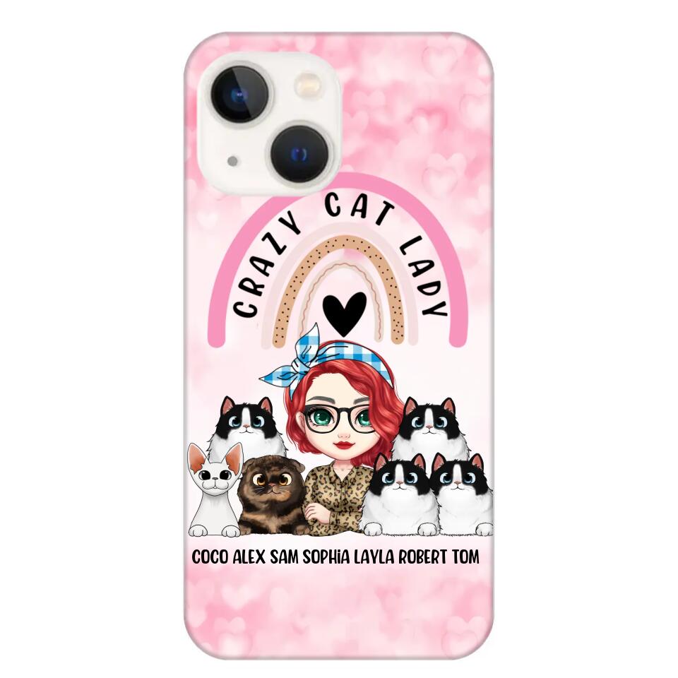 Personalized Life Is Better With Cats Crazy Cat Lady Phonecase Printed PNHQ2703