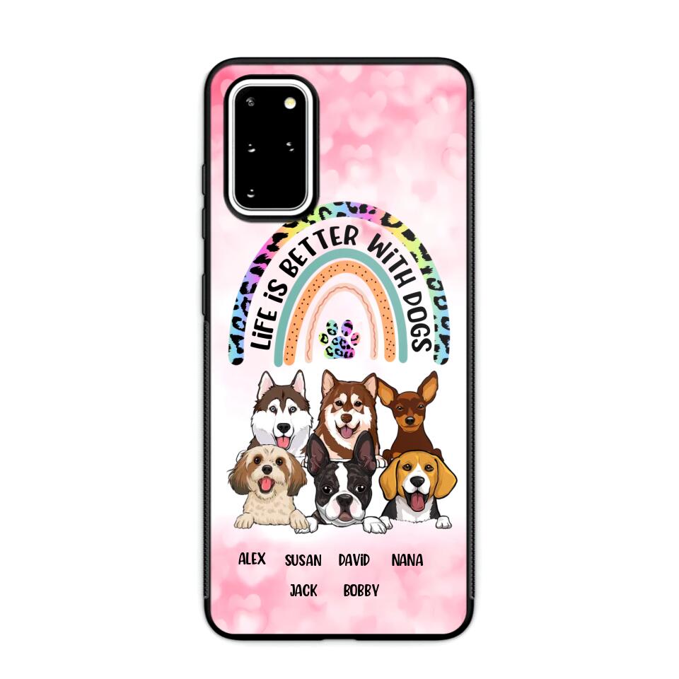 Personalized Life Is Better With Dogs Dog Lovers Gift Phonecase Printed PNDT2803