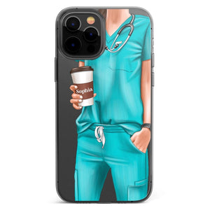 Personalized Nurse & Name Silicon Phonecase 23MAR-DT29