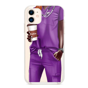 Personalized Nurse & Name Silicon Phonecase 23MAR-DT29