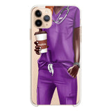 Personalized Nurse & Name Silicon Phonecase 23MAR-DT29