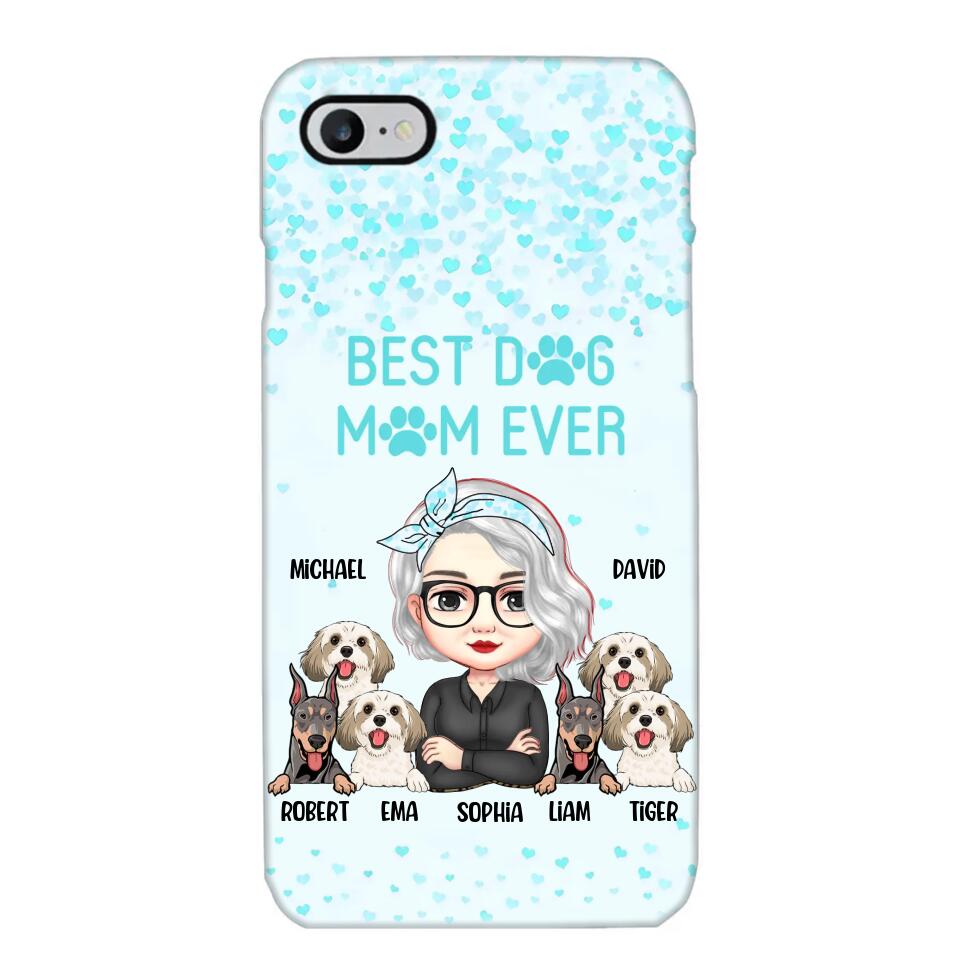 Personalized Crazy Dog Lady Best Dog Mom Ever Fur Mama Dog Lovers Phonecase Printed PNDT3103