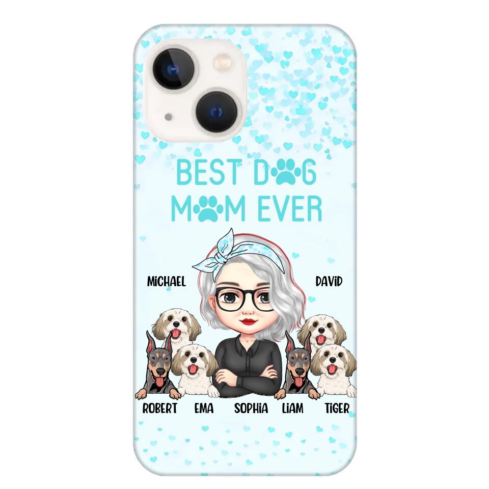 Personalized Crazy Dog Lady Best Dog Mom Ever Fur Mama Dog Lovers Phonecase Printed PNDT3103