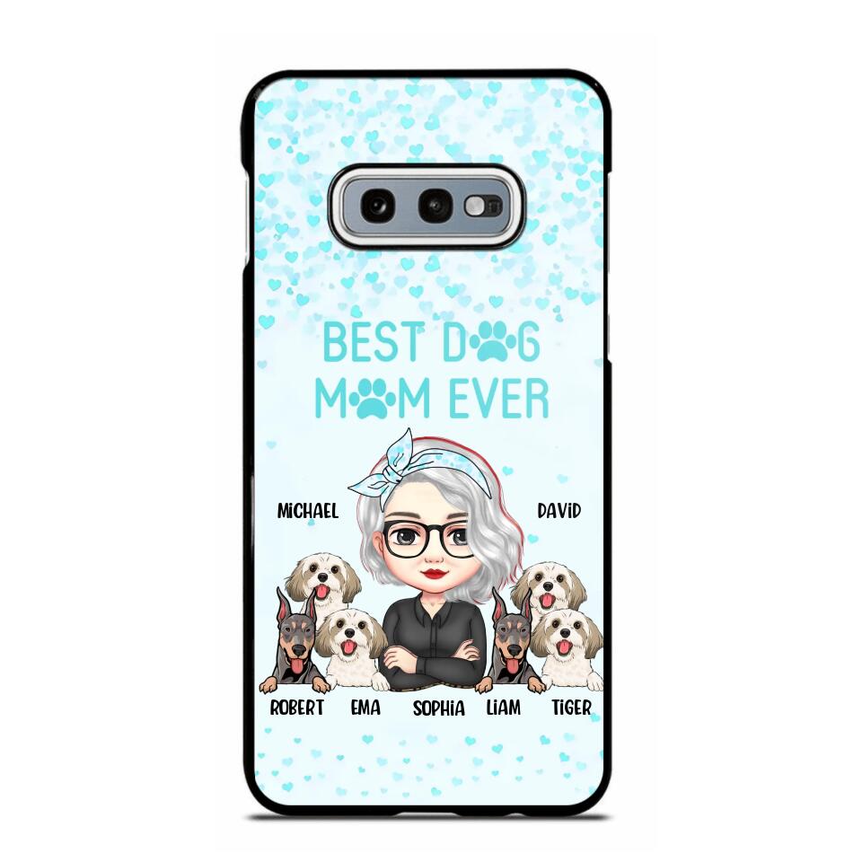 Personalized Crazy Dog Lady Best Dog Mom Ever Fur Mama Dog Lovers Phonecase Printed PNDT3103