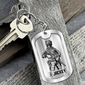 Personalized German Soldier/Veteran Rank Camo I Am A Grumpy Veteran I Served, I Sacrificed Keychain Printed 23APR-HQ01