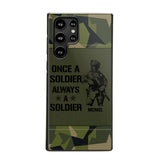 Personalized Sweden Soldier/Veteran Once A Soldier Always A Soldier Phonecase Printed 23APR-BQT04