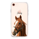 Personalized Upload Your Horse Photo Horse Lovers Silicon Phonecase