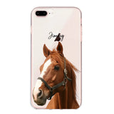 Personalized Upload Your Horse Photo Horse Lovers Silicon Phonecase