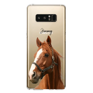 Personalized Upload Your Horse Photo Horse Lovers Silicon Phonecase