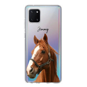 Personalized Upload Your Horse Photo Horse Lovers Silicon Phonecase