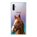 Personalized Upload Your Horse Photo Horse Lovers Silicon Phonecase