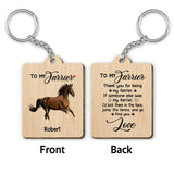 Personalized Upload Your Dog Photo To My Farrier Wooden Keychain Printed 23APR-HQ13