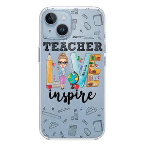 Personalized Teacher Love Inspire & Name Phonecase Printed PNBQT2404