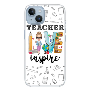 Personalized Teacher Love Inspire & Name Phonecase Printed PNBQT2404