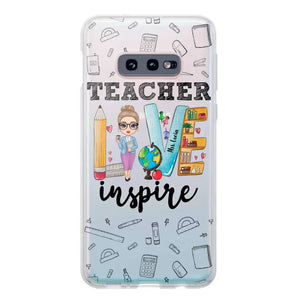 Personalized Teacher Love Inspire & Name Phonecase Printed PNBQT2404