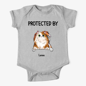 Our Little Babys Friends Dog Cat Personalized Gift For Pet Owners Baby Onesie Printed 23MAY-TB11