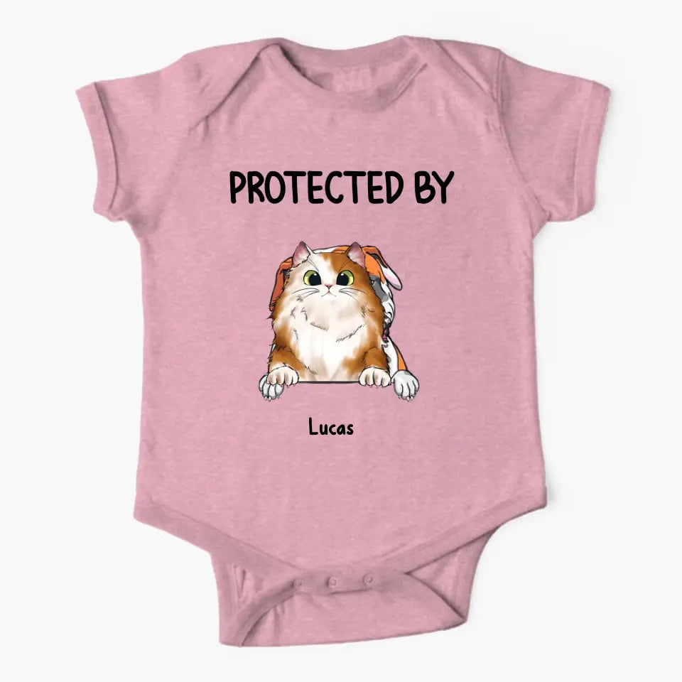 Our Little Babys Friends Dog Cat Personalized Gift For Pet Owners Baby Onesie Printed 23MAY-TB11