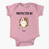 Our Little Babys Friends Dog Cat Personalized Gift For Pet Owners Baby Onesie Printed 23MAY-TB11