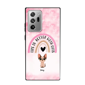 Personalized Life Is Better With Cats Cute Cat Phonecase Printed PNBQT1005