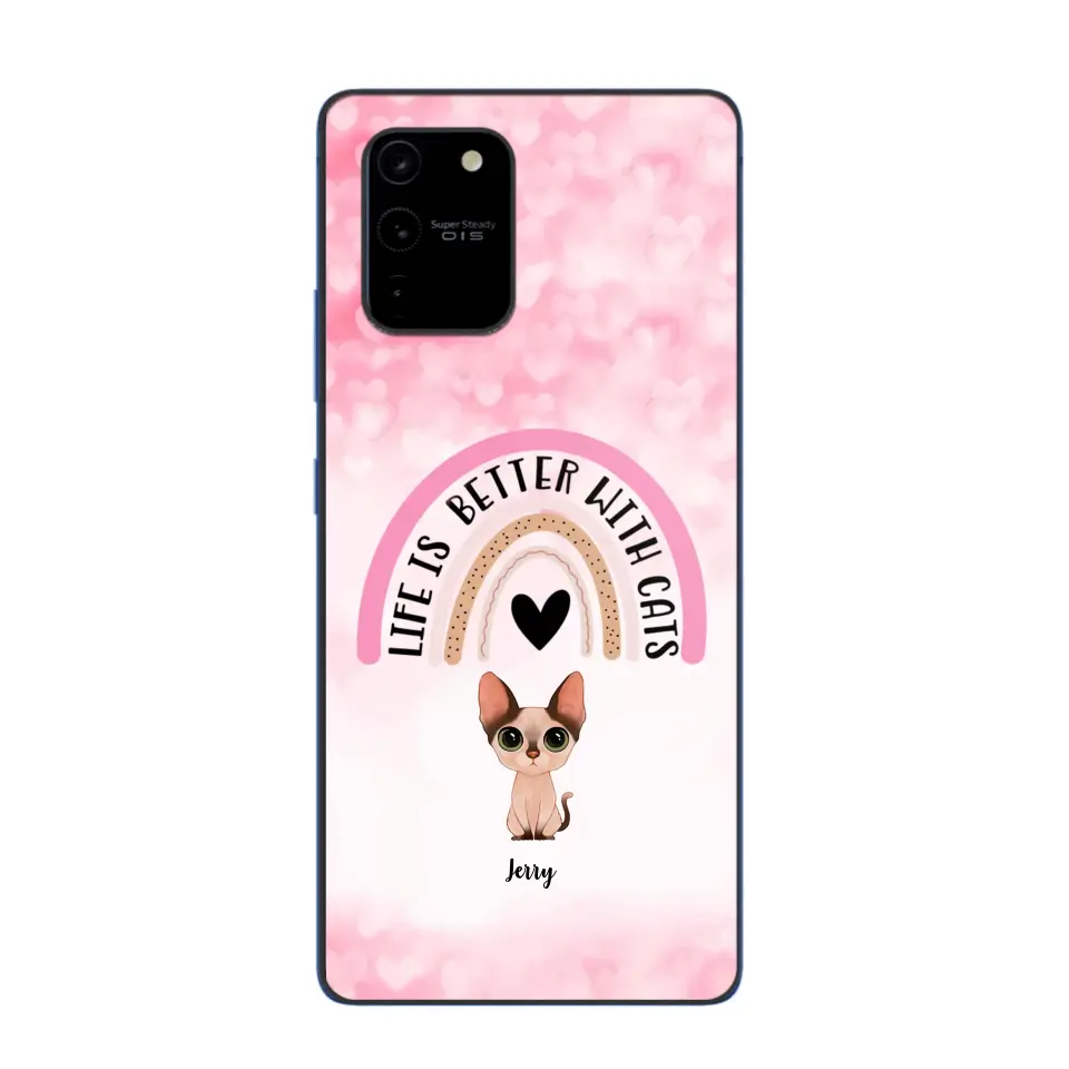 Personalized Life Is Better With Cats Cute Cat Phonecase Printed PNBQT1005