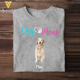 Personalized Upload Your Dog Photo With Dog Name Dog Mom TShirt Printed QTTB1205