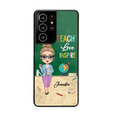 Personalized Doll Teacher Chibi Teach Love Inspire Phonecase Teacher Gifts