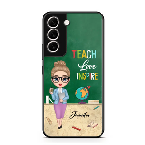 Personalized Doll Teacher Chibi Teach Love Inspire Phonecase Teacher Gifts