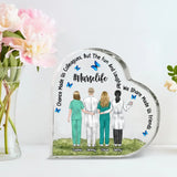 Personalized Chance Made Us Colleagues But The Fun And Laughter We Share Made Us Friends Gift For Nurse Acrylic Plaque Printed HTHDT2305