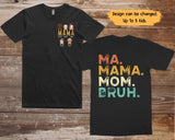 Personalized Mama Mom Bruh With Kids T-Shirt Printed QTTB2705