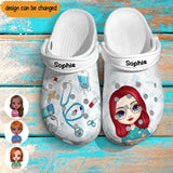 Personalized Nurse with Name Gift for Nurses Clog Slipper Shoes Printed QTPN2605