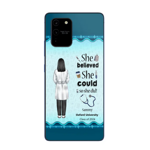 Personalized Nurse Graduation She/He Believed She/He Could So She/He Did Phonecase Teacher Gifts Printed HTHPN2505