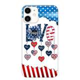 Personalized Grandma Love Kid Independence Day Family Gifts Phonecase Printed TNDT2705