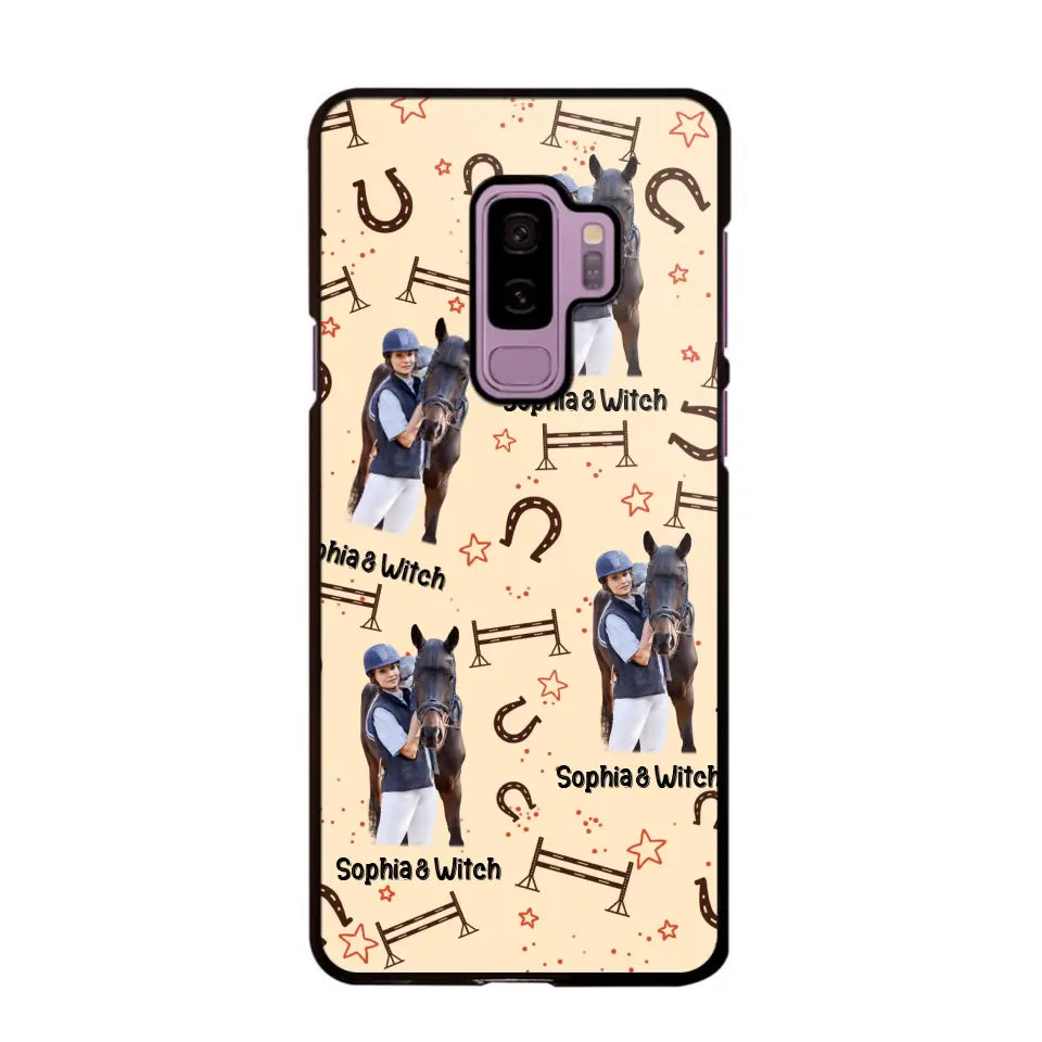 Personalized Upload Your Horse Riding Photo & Name Phonecase Printed MTHPN0706