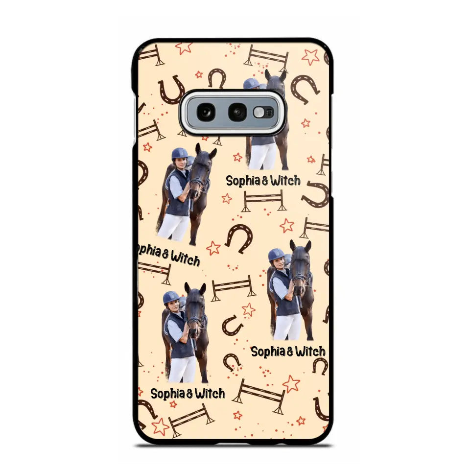 Personalized Upload Your Horse Riding Photo & Name Phonecase Printed MTHPN0706