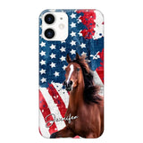 Personalized Upload Your Horse Photo & Name Phonecase Printed MTHPN0706