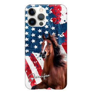 Personalized Upload Your Horse Photo & Name Phonecase Printed MTHPN0706