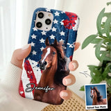 Personalized Upload Your Horse Photo & Name Phonecase Printed MTHPN0706