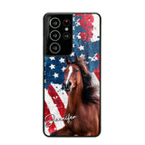 Personalized Upload Your Horse Photo & Name Phonecase Printed MTHPN0706