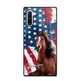 Personalized Upload Your Horse Photo & Name Phonecase Printed MTHPN0706