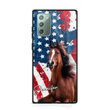 Personalized Upload Your Horse Photo & Name Phonecase Printed MTHPN0706